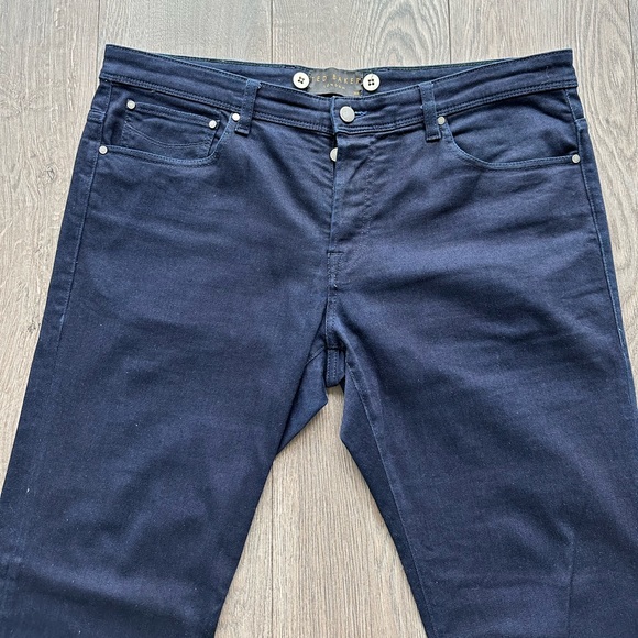 Ted Baker Button Fly Straight Slim Jeans - Picture 3 of 6